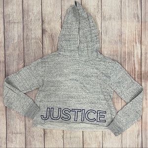 Justice Girls Cropped Hoodie